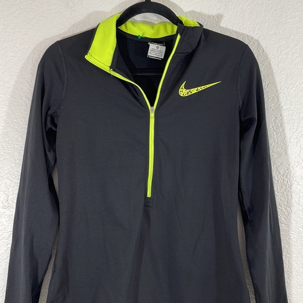 NIKE Dri-Fit Pro Warm 1/2 Zip Long Sleeve Training Jacket Size Medium - Picture 2 of 7